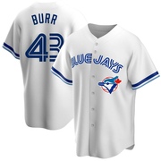 Ryan Burr Men's Toronto Blue Jays Home Cooperstown Collection Jersey - White Replica