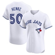 Tom Henke Men's Toronto Blue Jays Home Jersey - White Elite