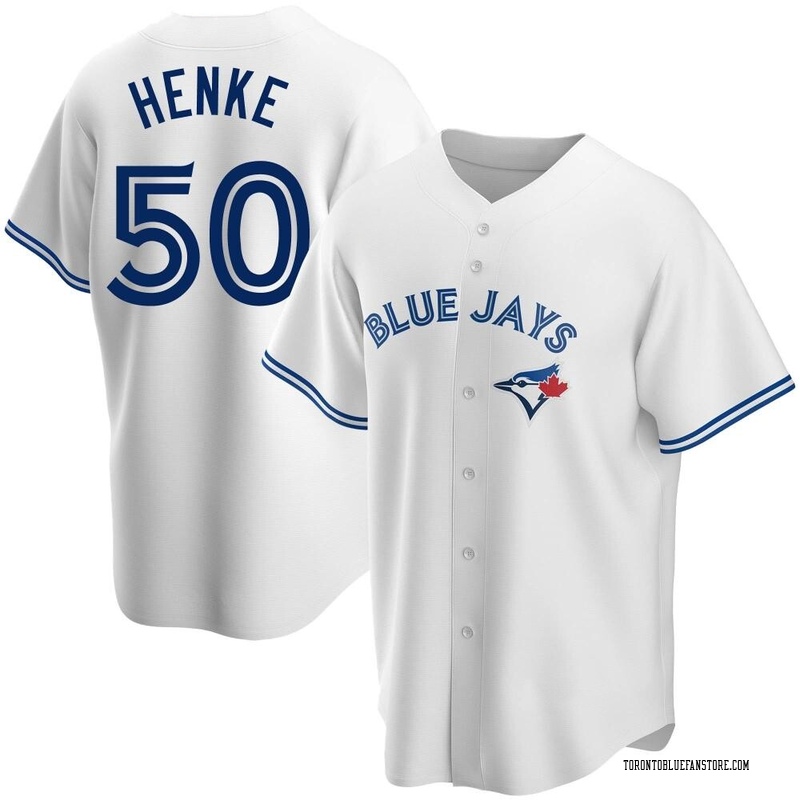 Tom Henke Men's Toronto Blue Jays Jersey - Black/White Replica