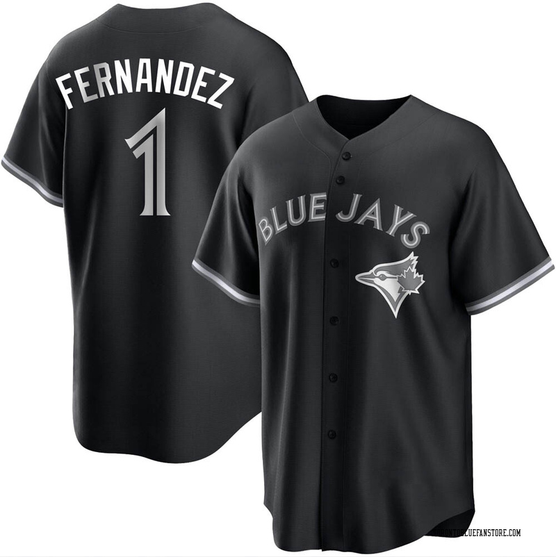 Tony Fernandez Youth Toronto Blue Jays Jersey - Black/White Replica
