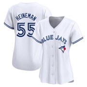 Tyler Heineman Women's Toronto Blue Jays Home Jersey - White Limited