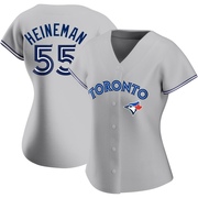 Tyler Heineman Women's Toronto Blue Jays Road Jersey - Gray Replica