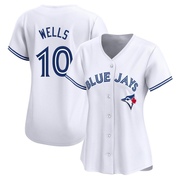 Vernon Wells Women's Toronto Blue Jays Home Jersey - White Limited