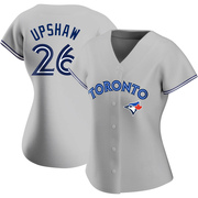 Willie Upshaw Women's Toronto Blue Jays Road Jersey - Gray Replica